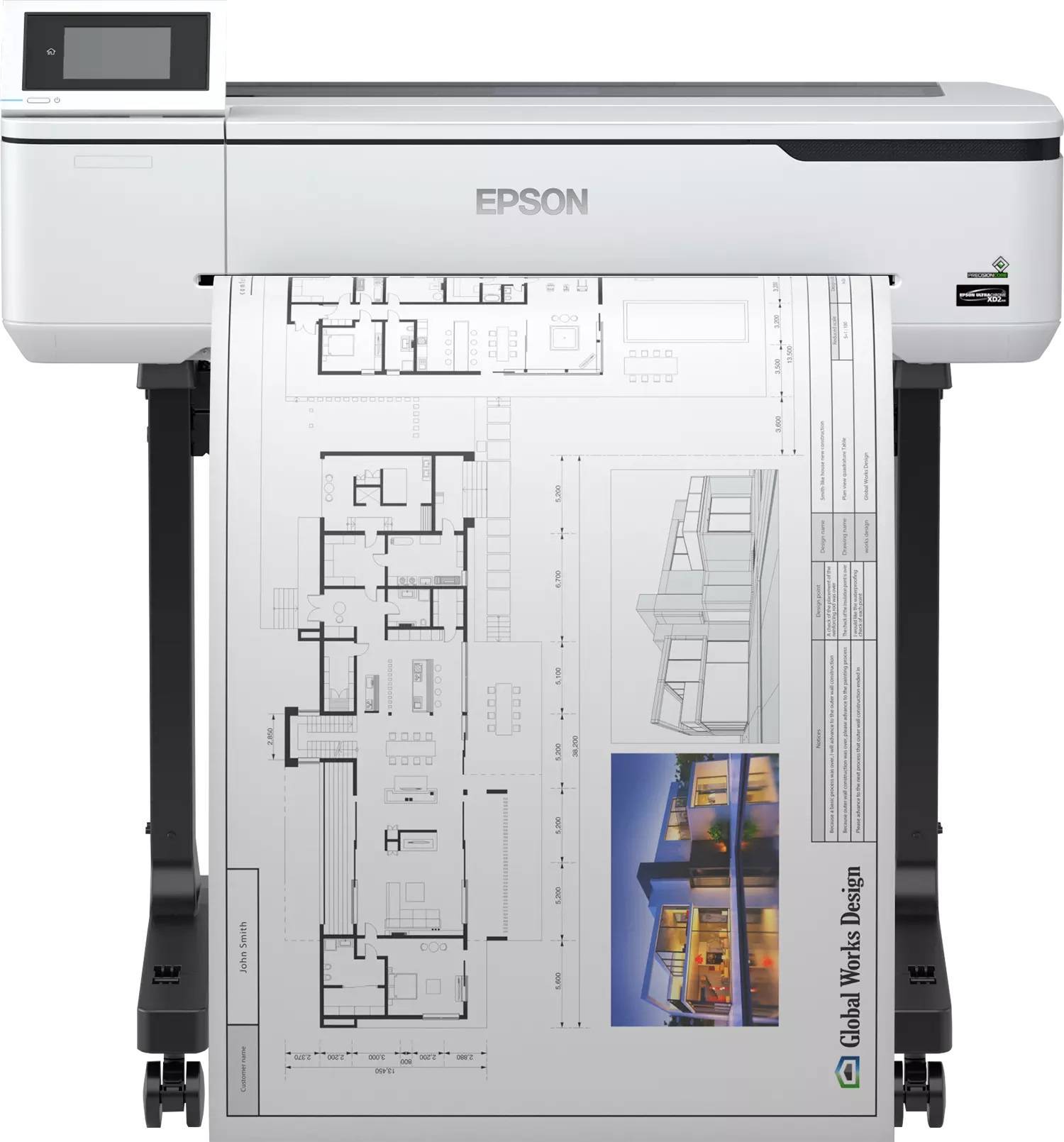Плоттер Epson SureColor SC-T3100 (А1, 24",4-х цветный,2400x1200dpi, USB/ Ethernet/Wi-Fi, со стендом)