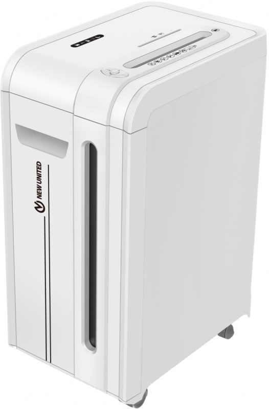 Шредер New United Etalon ET-25C Force белый (секр.P-4) фрагменты 22лист. 34лтр. скрепки скобы пл.кар