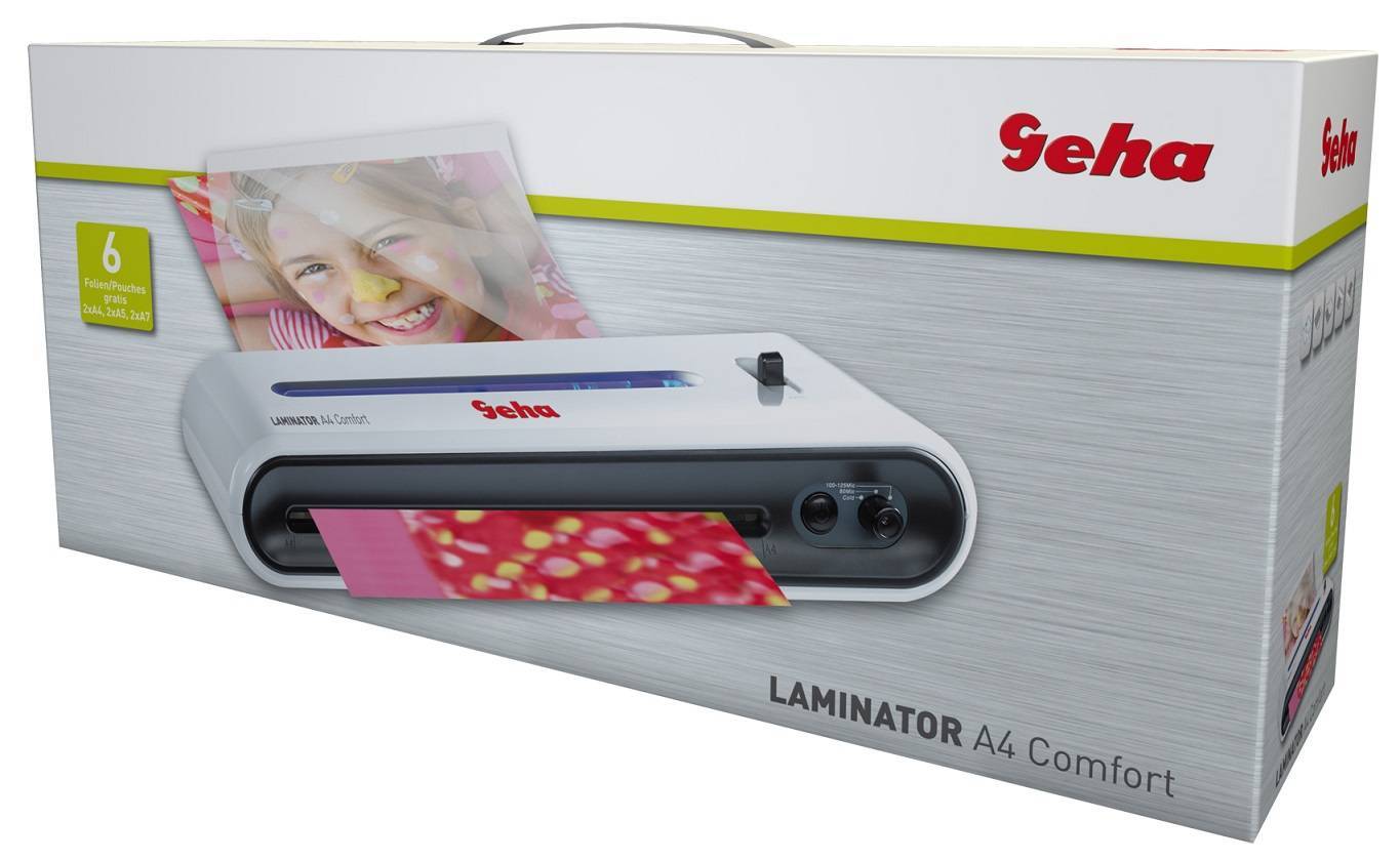Ламинатор Geha A4 Comfort,  (80-150 мкм), 300 мм/мин., 2 вала / холод. ламин. / ламин. фото / Герман
