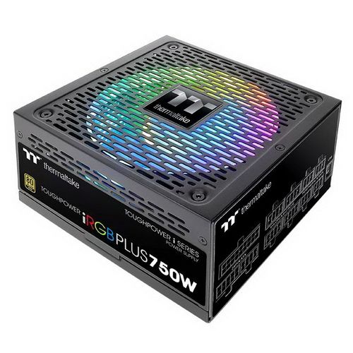 Блок питания Thermaltake ATX 750W Toughpower iRGB Plus 80+ gold (24+4+4pin) APFC 140mm fan color LED