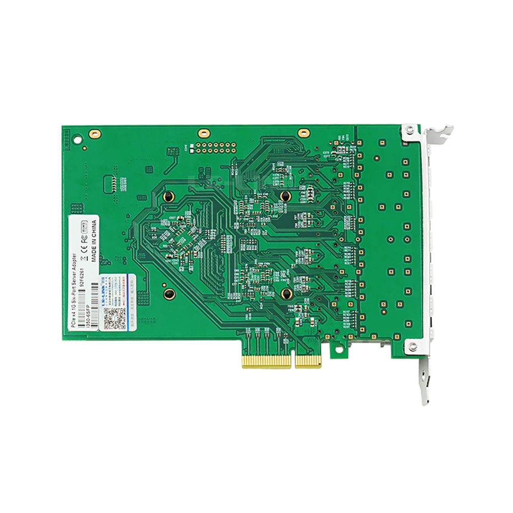 Сетевой адаптер LR-LINK LRES1006PF-6SFP Intel I350 AM 2+AM4 PCI-E x4 1GB 6 X SFP