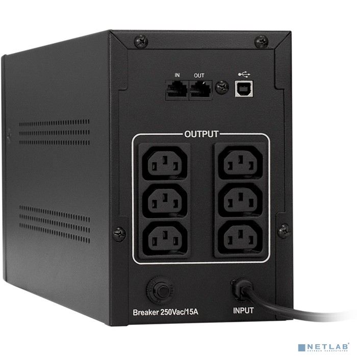 Exegate EP285500RUS ИБП ExeGate SpecialPro Smart LLB-1500.LCD.AVR.C13.RJ.USB <1500VA/950W, LCD, AVR,