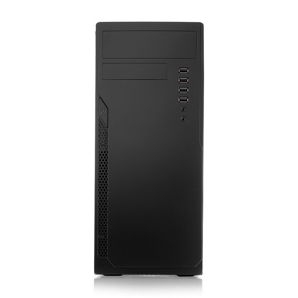 Корпус FoxLine FL-301-FZ450R-U32 ATX case, black, w/PSU 450W 12cm, w/2xUSB2.0+2xUSB3.0, w/pwr cord, 