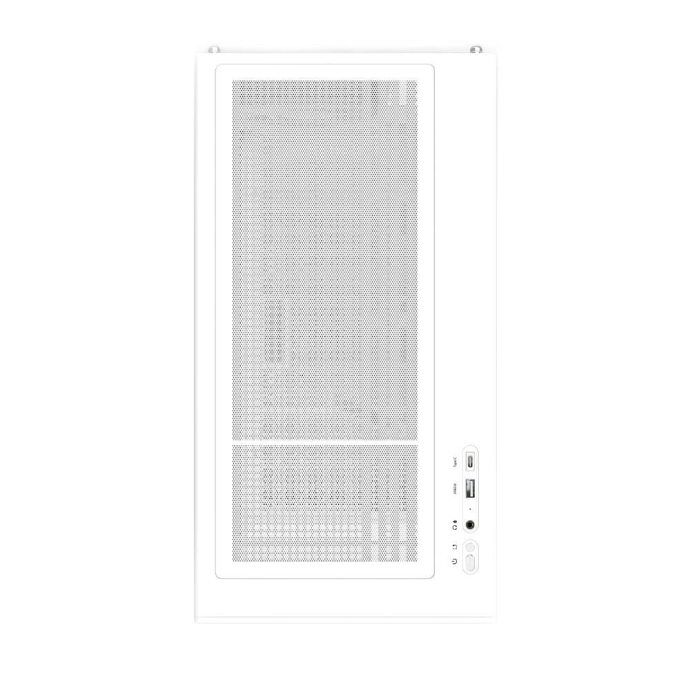 корпус ZALMAN P10, MATX, WHITE, WINDOW, 2x3.5", 3x2.5", 1xUSB TYPE-C, 1xUSB3.0, REAR 1x120mm ARGB