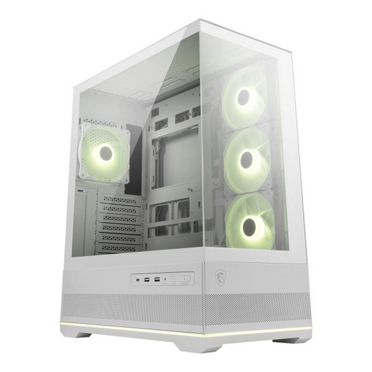 Корпус для ПК MSI MAG PANO 110R PZ WHITE, Global, 2xUSB 3.2 Gen 1, 1xUSB 3.2 Gen2 Type-C,
3x120mm AR