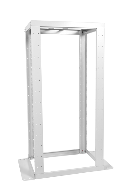 Стойка двухрамная ЦМО СТК-С-42.2.750 42U 560ммX1035мм направл.под закл.гайки 400кг серый