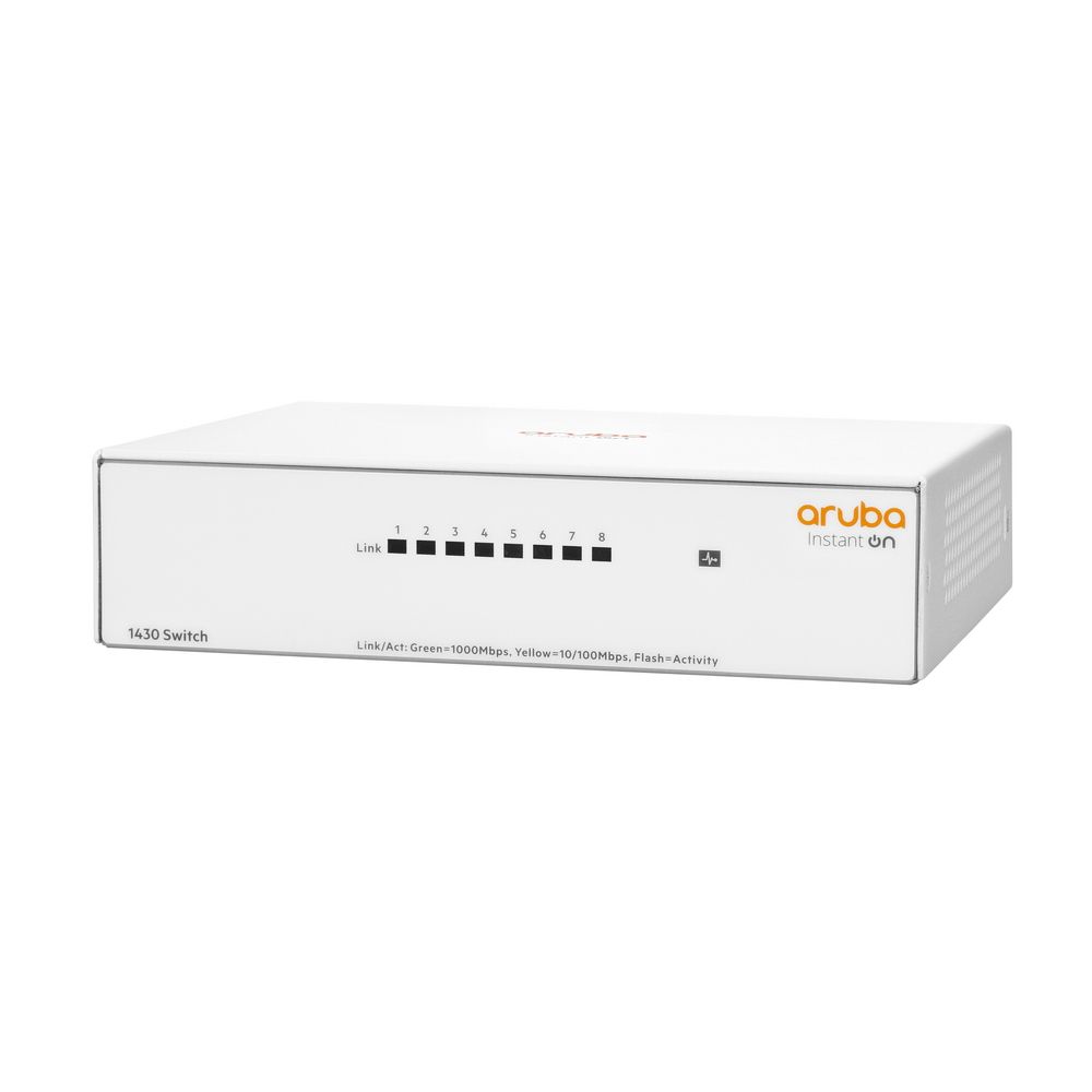 Коммутатор Aruba Instant on 1430 8G unmanaged fanless Switch (в комплекте вилка US)