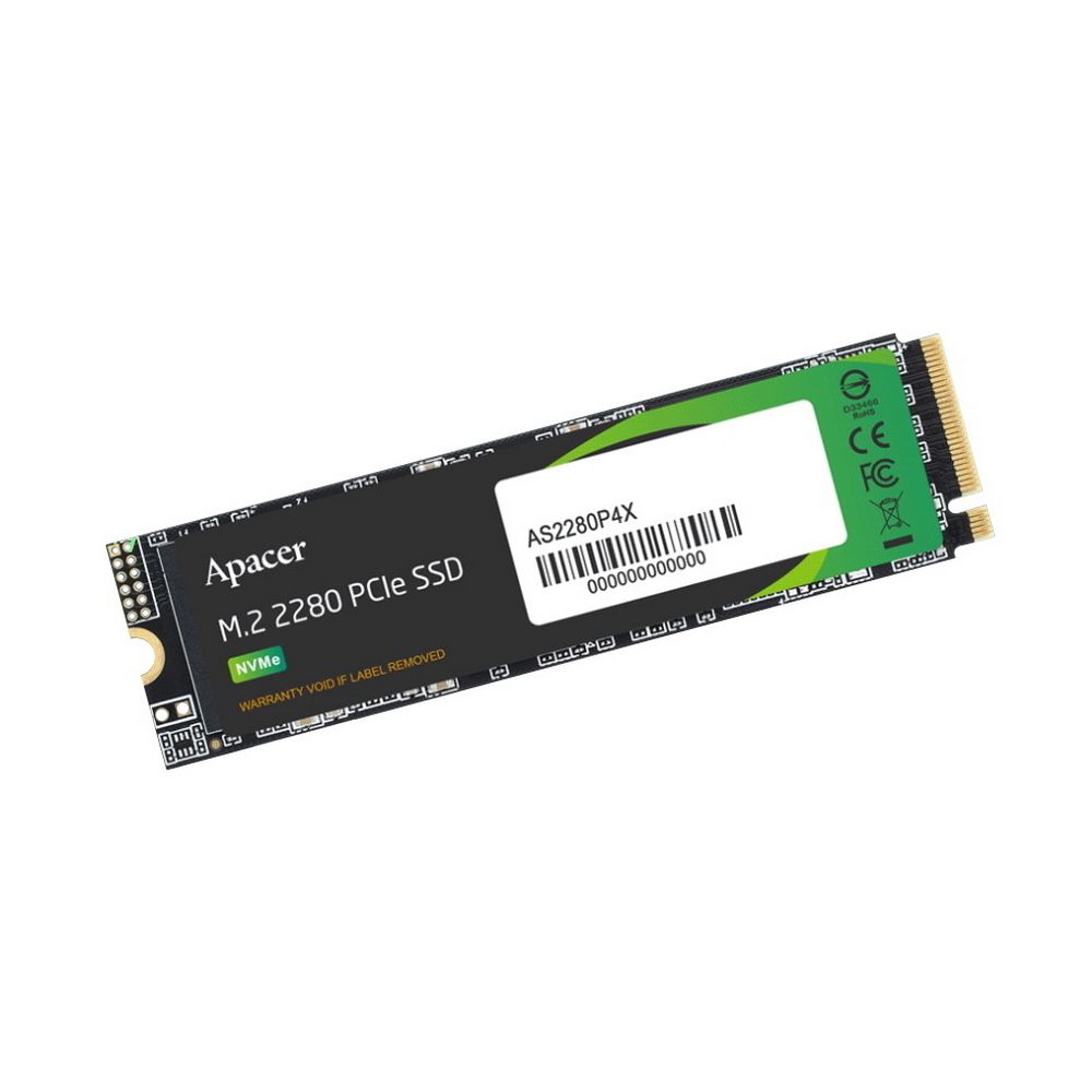 Твердотельный накопитель Apacer SSD AS2280P4X 512Gb M.2 2280 PCIe Gen3x4, R2100/W1500 Mb/s, 3D NAND,