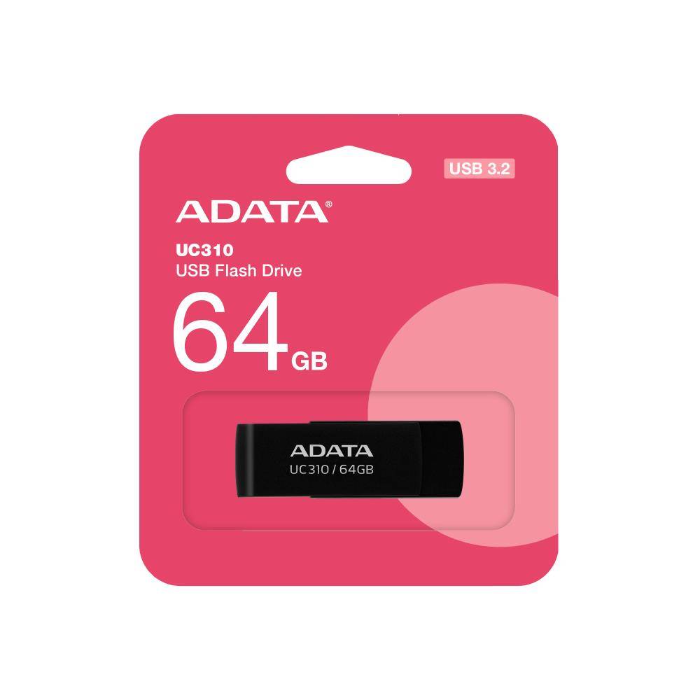 Флеш Диск A-Data 64GB UC310 UC310-64G-RBK USB3.2 черный