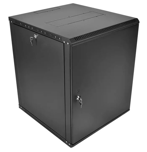 шкаф ЦМО Шкаф телекоммуникационный настенный разборный ЭКОНОМ 15U (600  350) дверь металл, цвет черн