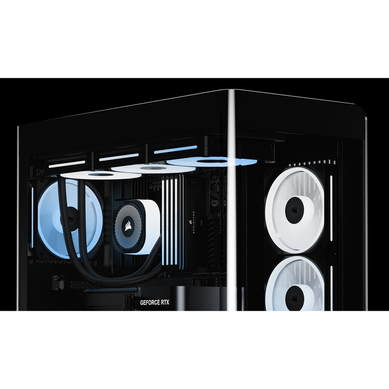 Корпус Corsair Frame 4500X LX-R RGB iCUE LINK, Midi-Tower, TG, 3x120mm ARGB reverse fans, 2xUSB-A 3.