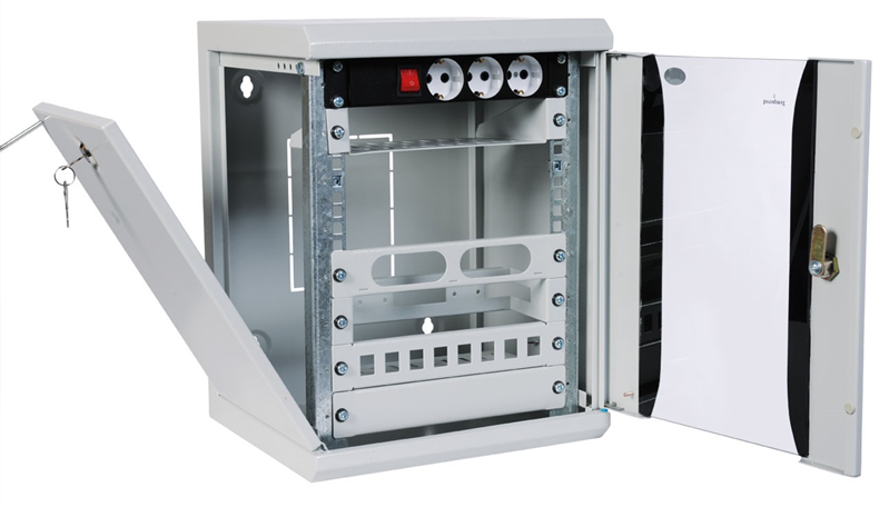 Шкаф ЦМО Шкаф телекоммуникационный настенный 10" 8U, (320х255)