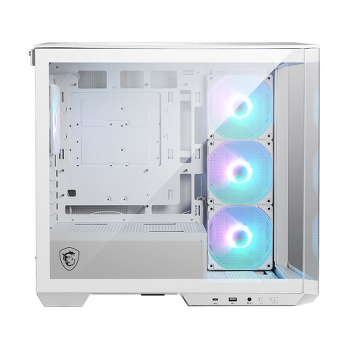 Корпус MSI MAG Pano M100R PZ White , Micro-ATX, 1xUSB 3.2 Gen 1, 1xUSB 3.2 Gen2 Type-C, 4x120mm ARGB