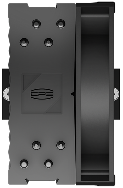 Кулер для процессора PCCooler RT400 ARGB BK (235W, 4-pin PWM, 148mm, Al/Cu, 4x6mm, ARGB, 1x120mm, 73